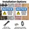 Signmission Electrical Hazard Voltage Or OSHA Notice Sign, Plastic, 10in W x 7in L, 2PK OS-2PACK-NS-P-710-L-11655 - alternate 6